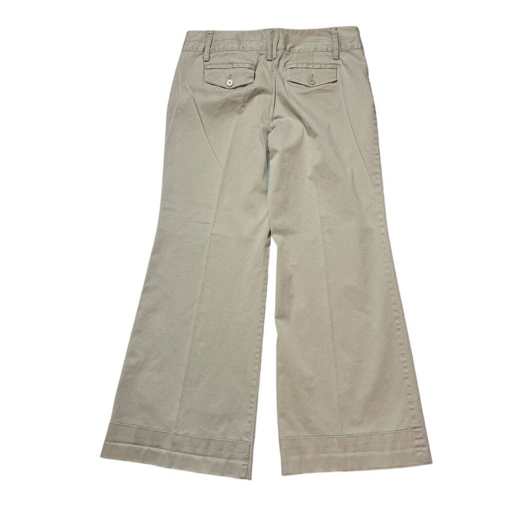 Loft Womens Wide Flare Leg Cotton Blend Pants Size 14 Career Office - Picture 2 of 8